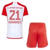 Maglia ufficiale FC Bayern Monaco Lucas Hernandez 21 Casa 2023-24 per Bambino